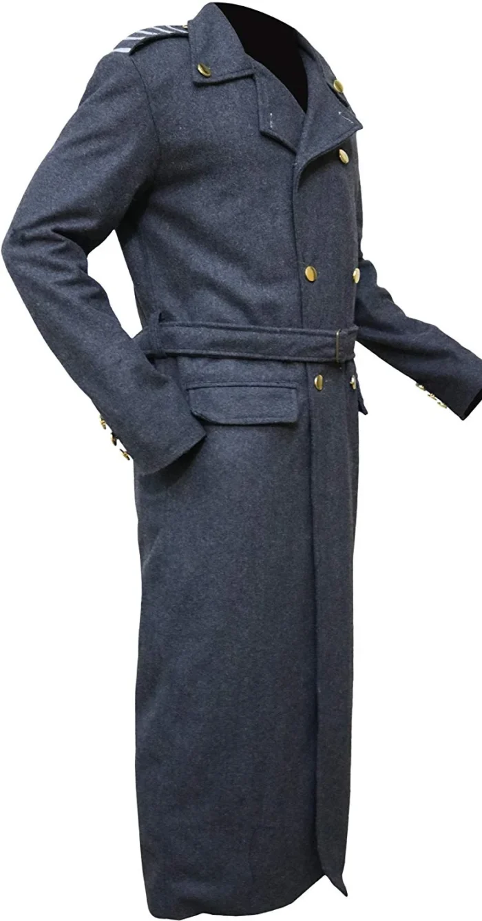 Doctor Who Captain Jack Harkness John Barrowman Long grey trench Coat - Image 7