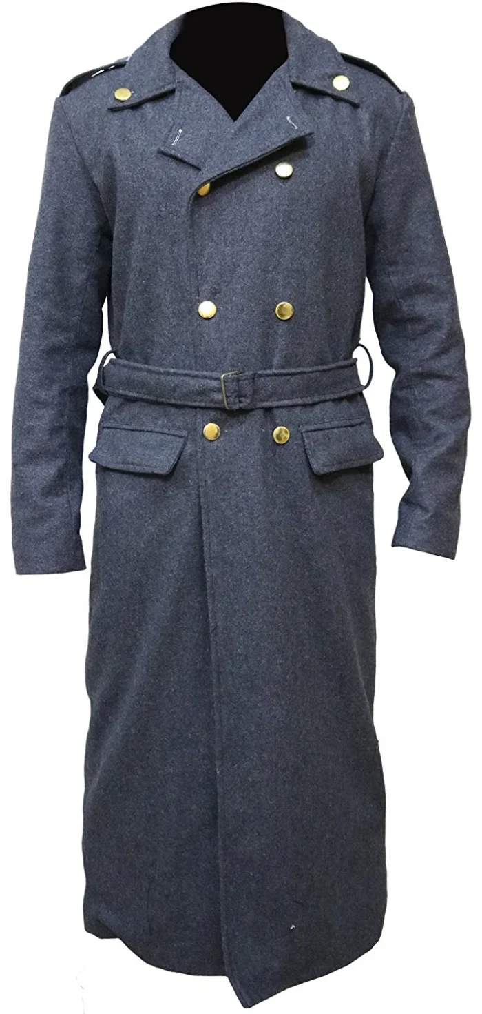 Doctor Who Captain Jack Harkness John Barrowman Long grey trench Coat - Image 1