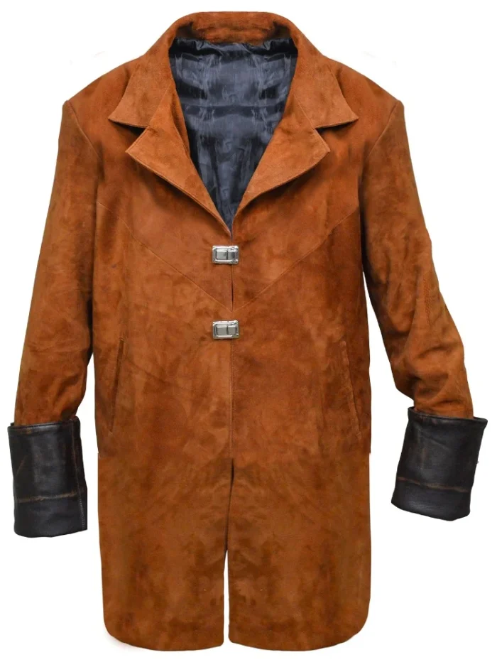 Firefly Malcolm Reynolds Suede Leather Trench Coat - Image 1
