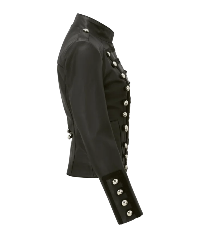 New Olivia Palermo Napoleon Style Black Women Jacket - Image 5