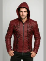 Arrow Arsenal Roy Harper Colton Haynes Maroon Hooded