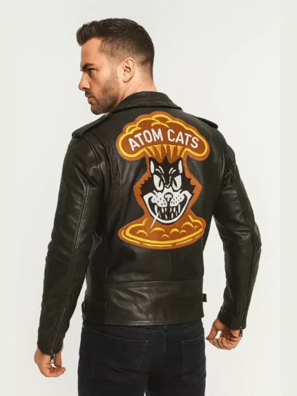 Men's Fallout 4 Atom Cat Leather Jacket