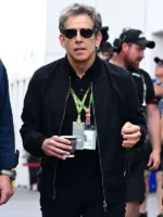 F1 Grand Prix Black Bomber Jacket