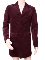 Peter Capaldi Maroon Velvet Coat