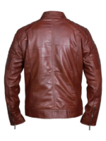 Brown Biker Leather Jacket
