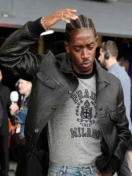 Damson Idris F1Leather Jacket