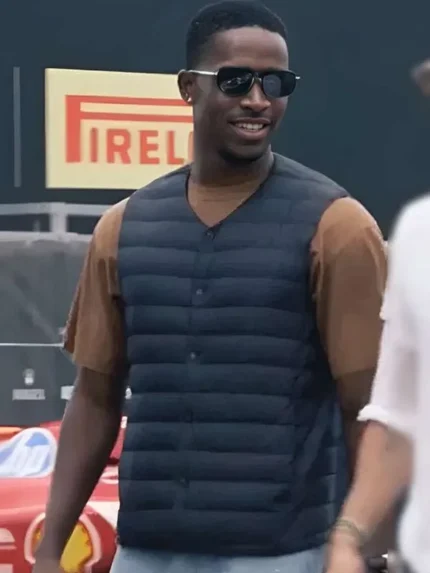 F1 The Movie 2025 Damson Idris Blue Vest