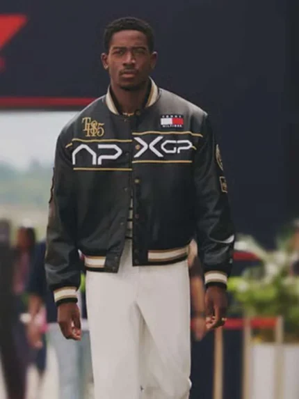 F1 Movie Damson Idris APXGP Varsity Jacket
