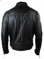 Black real Leather Biker Jacket