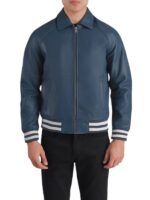 Men's Walton Blue Leather Jacket
