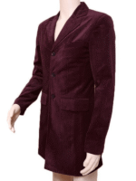 Peter Capaldi Velvet Coat For Men's