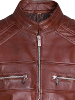 Dark Brown Biker Jacket