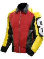 Men's Gaming Bomber Leather Jacket
