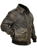 A2 Aviator Pilot Distressed Brown Jacket
