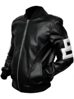 8 Ball Bomber Letterman Black Leather jackets