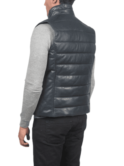 Men's Reeves Leather Puffer Vest