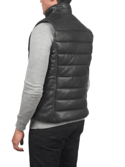 Men's Reeves Leather Puffer Vest