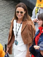 F1 Pippa Middleton Brown Jacket