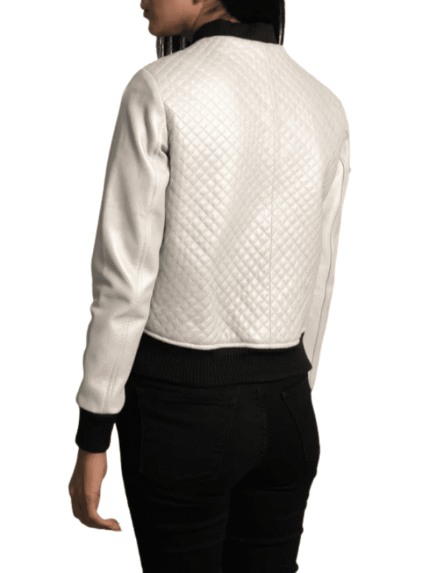 Women's Silver Bomber Jacket