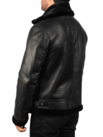 Black B-3 Bomber Leather Jacket