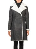 Double Breasted Shearling Coat
