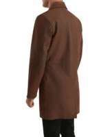 Brown Real Leather Coat