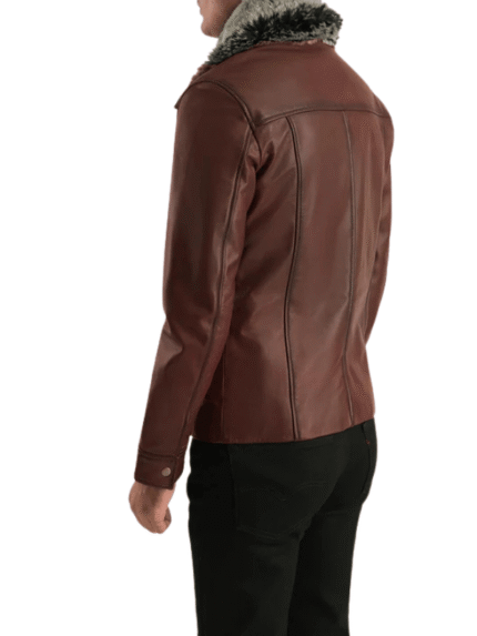 Men's Evan Hart Fur Leather Jacket
