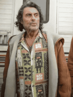 American Gods S03 Mr. Wednesday Brown Shearling Jacket