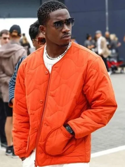 Damson Idris F1 The Movie Orange Jacket
