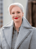 Gwendoline Christie Wednesday Grey Coat