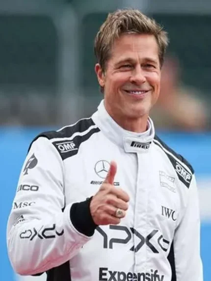 Brad Pitt F1 Leather Jacket