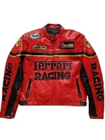 Ferrari Red Leather Jacket