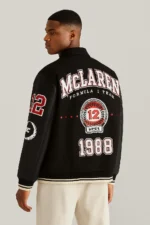Mclaren Formula 1 Team 1988 Black Varsity Bomber Jacket