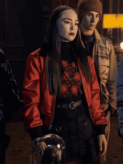 Naomi J Ogawa Wednesday Red Jacket