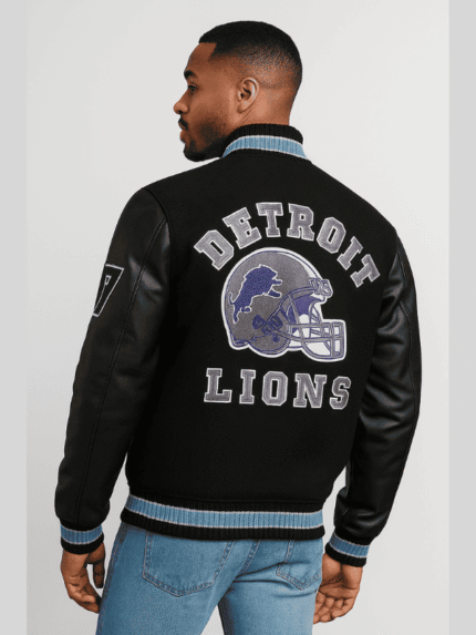 Men’s Detroit Lions Beverly Hills Cop Varsity Jacket
