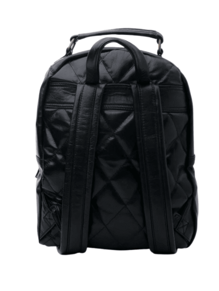 Quilted Real Leather Backpack For Men's & Women's