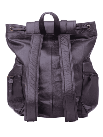 Chestnut Leather Backpack Travel Laptop Bag