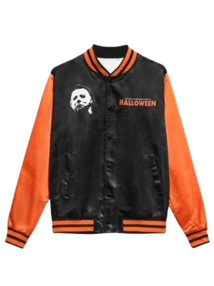 Real Leather Halloween Varsity Jacket