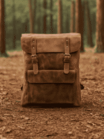  Brown Real Leather Vintage Backpack For Men's & Women's