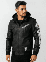 Men's Black Samurai Cyberpunk Jacket
