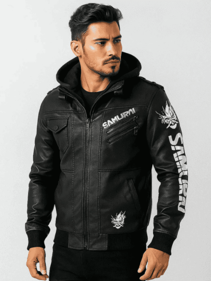 Men's Black Samurai Cyberpunk Jacket