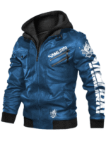 Cyberpunk 2077 Blue Samurai Leather Jacket