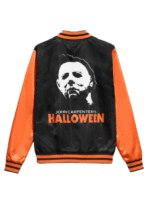 Leather Halloween Varsity Jacket