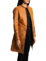 Women's Tan Dye Coat