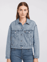 Women's Beyonce x Levis Shrunken 90s Denim Trucker Jacket