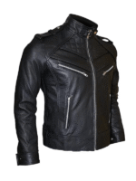 Men’s All Black Leather Jacket