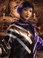Tekken 8 Reina Black and Purple Jacket