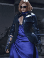 Game Tekken 8 Nina Williams Black Leather Blazer