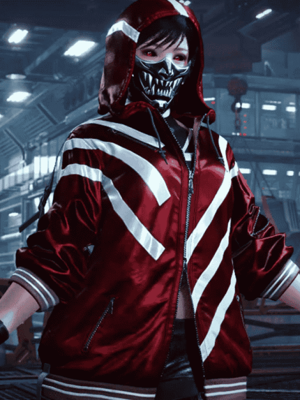 Tekken 8 Reina Red Hooded Jacket