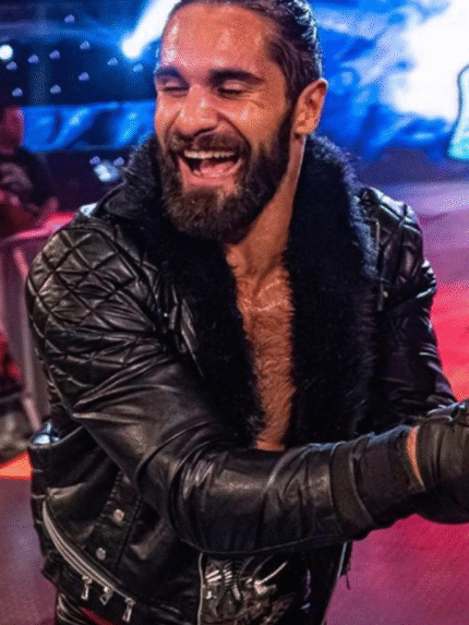 Seth Rollins Leather Jacket